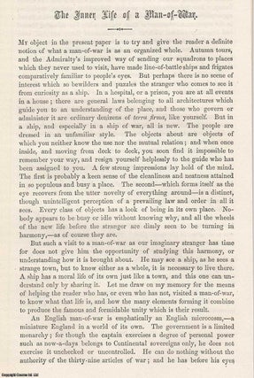 Item #360907 The Inner Life of a Man-of-War. An original article from the Cornhill Magazine 1863....