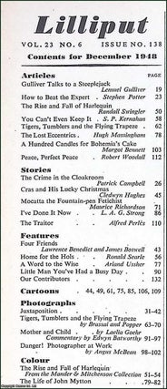 Lilliput Magazine. December 1948. Vol.23 no.6 Issue no.138. Ronald Searle drawings, Patrick Campbell story, Angus McBean photographs, and other pieces.