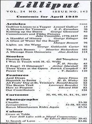 Lilliput Magazine. April 1949. Vol.24 no.4 Issue no.142. Ronald Searle St Trinian drawings, Bill Naughton story, Maurice Richardson article, and other pieces.