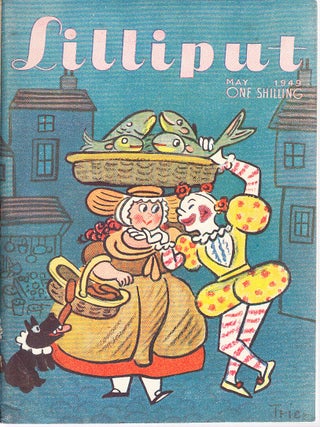 Lilliput Magazine. May 1949. Vol.24 no.5 Issue no.143. Walter Goetz colour illustrations, Eric de Mare photographs, Bill Naughton story, and other pieces.