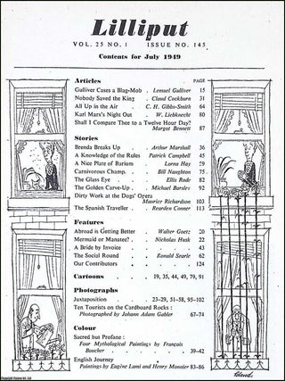 Lilliput Magazine. July 1949. Vol.25 no.1 Issue no.145. Ronald Searle drawings, Bill Naughton story, and other pieces.