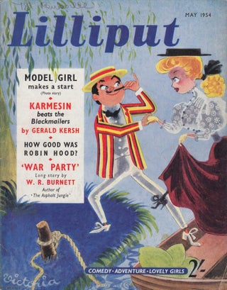 Item #361275 Lilliput Magazine. May 1954. Vol.34 no.5 Issue no.203. W.R. Burnett story 'War...