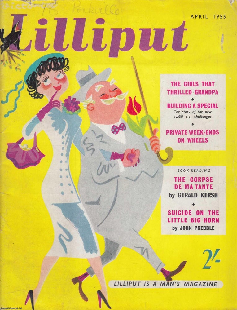 Item #361286 Lilliput Magazine. Apr 1955. Vol.36 no.4 Issue no.214. Suicide on the Little Big Horn, by John Prebble. Illustrated by Raymond Sheppard, and other pieces. Lilliput.
