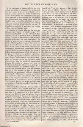 Item #361303 Witchcraft in Scotland. An original article from Tait's Edinburgh Magazine, 1836. J....