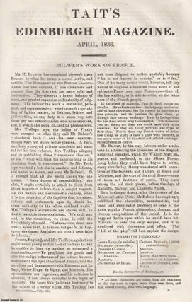 Item #361316 Bulwer's Work on France, The Monarchy of the Middle Classes. An original article...