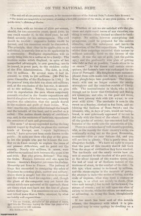 Item #361322 On The National Debt. An original article from Tait's Edinburgh Magazine, 1836....