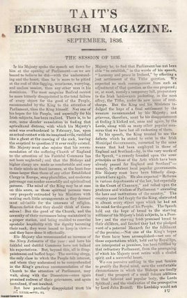 Item #361339 The Parliamentary Session of 1836. An original article from Tait's Edinburgh...