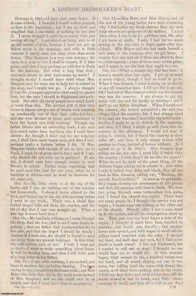 Item #361376 A London Dressmaker's Diary. An original article from Tait's Edinburgh Magazine,...