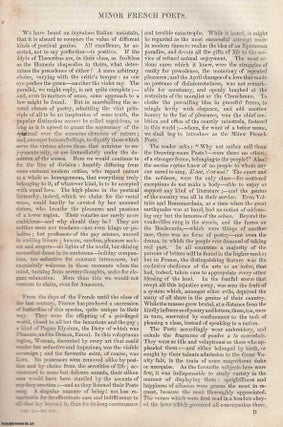 Item #361380 Minor French Poets. An original article from Tait's Edinburgh Magazine, 1843. J. R....