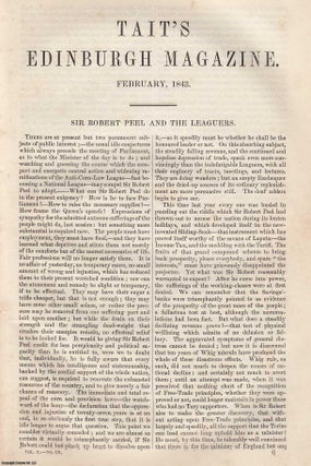 Item #361384 Sir Robert Peel and The Corn Law Leaguers. An original article from Tait's Edinburgh...