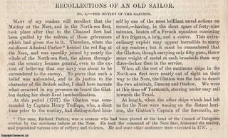 Item #361385 Recollections of an Old Sailor. An original article from Tait's Edinburgh Magazine,...