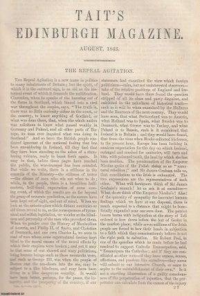 Item #361407 The Repeal Agitation (Irish Union). An original article from Tait's Edinburgh...