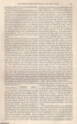 Item #361422 Arguments for The Repeal of The Union. An original article from Tait's Edinburgh...