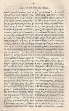 Item #361439 Relief of The Poor in Scotland. An original article from Tait's Edinburgh Magazine,...