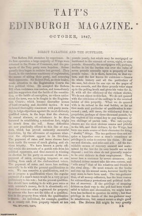 Item #361445 Direct Taxation and The Suffrage. An original article from Tait's Edinburgh...