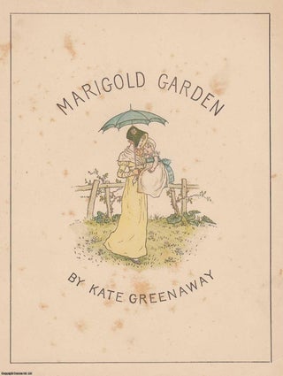Item #361752 Marigold Garden by Kate Greenaway. Title Page. An original Kate Greenaway colour...