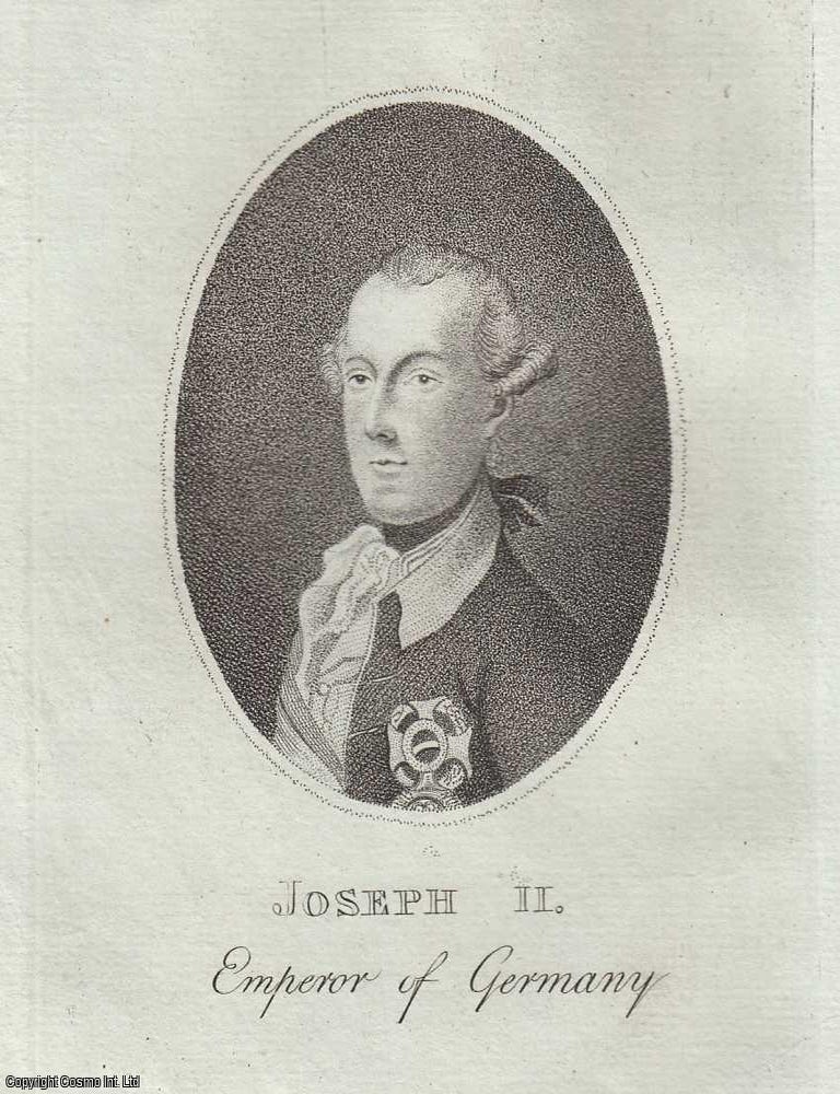 Item #361795 Engraving of Joseph II, Emperor of Germany, Holy Roman Emperor. An attractive...