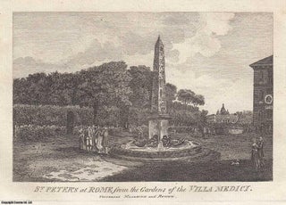 Item #361804 St. Peter's at Rome from the Gardens of the Villa Medicui. An attractive original...