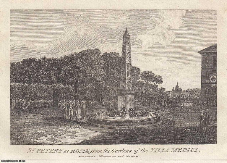 Item #361804 The Villa Medici Prospect. St. Peter's at Rome from the Gardens of the Villa...