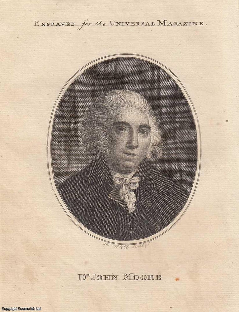 Item #361826 Engraving of Dr John Moore. An attractive original copper engraving from 1790, image...