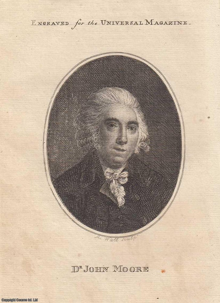 Item #361826 Engraving of Dr John Moore. An attractive original copper engraving from 1790, image...