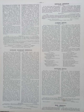 The Autographic Mirror, 1864 : Richard Brinsley Sheridan; Isaac Disraeli; Mary Queen of Scots, Queen Elizabeth; and numerous others facsimile letters and autographs. Autographs of Illustrious & Distinguished Men of Past and Present Times.