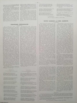 The Autographic Mirror, 1864 : Pope Innocent II; David & Mrs Garrick; William Wordsworth;. Lord Nelson William Wordsworth.