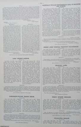 The Autographic Mirror, 1864 : William Hogarth; John Bright; Richard Cobden; Henry VIII; and numerous others facsimile letters and autographs. Autographs of Illustrious & Distinguished Men of Past and Present Times.