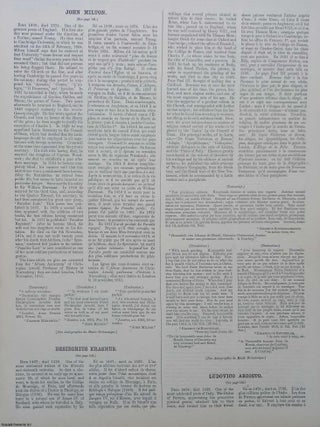 The Autographic Mirror, 1864 : John Milton; Alexandre Dumas; Thackery; Mazzini; William Hogarth; and numerous others facsimile letters and autographs. Autographs of Illustrious & Distinguished Men of Past and Present Times.