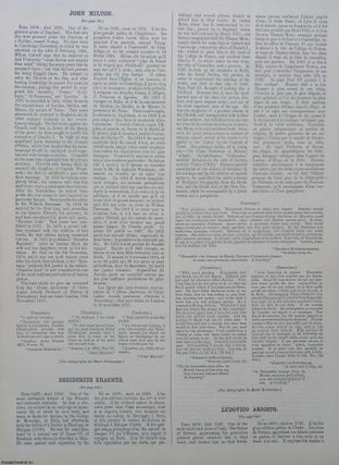 The Autographic Mirror, 1864 : John Milton; Alexandre Dumas; Thackery; Mazzini; William Hogarth; and numerous others facsimile letters and autographs. Autographs of Illustrious & Distinguished Men of Past and Present Times.