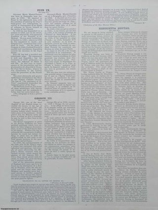 The Autographic Mirror, 1864 : Lord Bacon; Robespierre; Gustave Freytag; Rowlandson; and numerous others facsimile letters and autographs. Autographs of Illustrious & Distinguished Men of Past and Present Times.