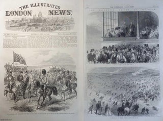 Item #362241 The Volunteer Review at Brighton. Three original prints from the Illustrated London...