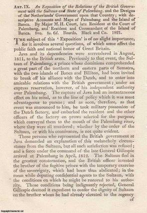 Item #362778 An Exposition of The Relations of The British Government with The Sultaun and State...