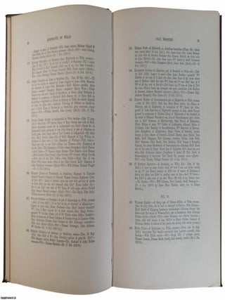 Register Wootton 1658. Volume 1. Genealogical Abstracts of Wills, proved in the Prerogative Court of Canterbury. Published by Privately Printed for the Author 1894.