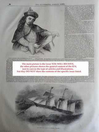 ILN 1842 : Death of Lord Hill; Threadneedle Street; Prize Hereford Ox; Demoralising Publications; All contained in a COMPLETE original issue of The Illustrated London News. Issue No 32, December 17, 1842. A rare, original issue from The Illustrated London News, carefully removed and preserved : an important artifact of journalism's golden age!