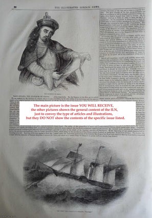 ILN 1842 : Death of Lord Hill; Threadneedle Street; Prize Hereford Ox; Demoralising Publications; All contained in a COMPLETE original issue of The Illustrated London News. Issue No 32, December 17, 1842. A rare, original issue from The Illustrated London News, carefully removed and preserved : an important artifact of journalism's golden age!