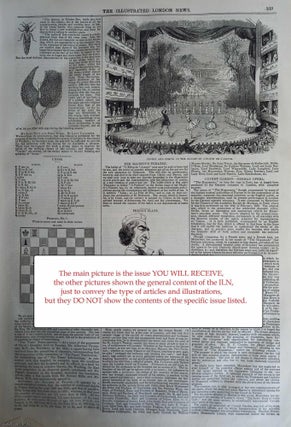 ILN 1842 : Death of Lord Hill; Threadneedle Street; Prize Hereford Ox; Demoralising Publications; All contained in a COMPLETE original issue of The Illustrated London News. Issue No 32, December 17, 1842. A rare, original issue from The Illustrated London News, carefully removed and preserved : an important artifact of journalism's golden age!
