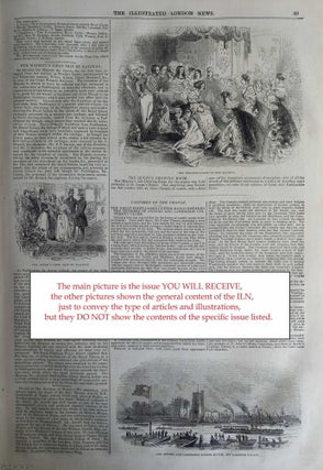 ILN 1842 : Death of Lord Hill; Threadneedle Street; Prize Hereford Ox; Demoralising Publications; All contained in a COMPLETE original issue of The Illustrated London News. Issue No 32, December 17, 1842. A rare, original issue from The Illustrated London News, carefully removed and preserved : an important artifact of journalism's golden age!