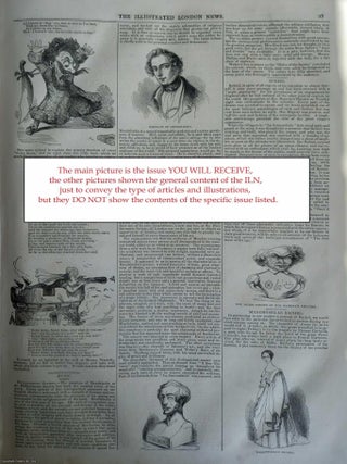 ILN 1842 : Death of Lord Hill; Threadneedle Street; Prize Hereford Ox; Demoralising Publications; All contained in a COMPLETE original issue of The Illustrated London News. Issue No 32, December 17, 1842. A rare, original issue from The Illustrated London News, carefully removed and preserved : an important artifact of journalism's golden age!