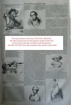 ILN 1842 : Death of Lord Hill; Threadneedle Street; Prize Hereford Ox; Demoralising Publications; All contained in a COMPLETE original issue of The Illustrated London News. Issue No 32, December 17, 1842. A rare, original issue from The Illustrated London News, carefully removed and preserved : an important artifact of journalism's golden age!