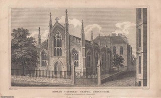 Item #362893 The Edinburgh Catholic Chapel. An original item from the Scots Magazine, 1817....