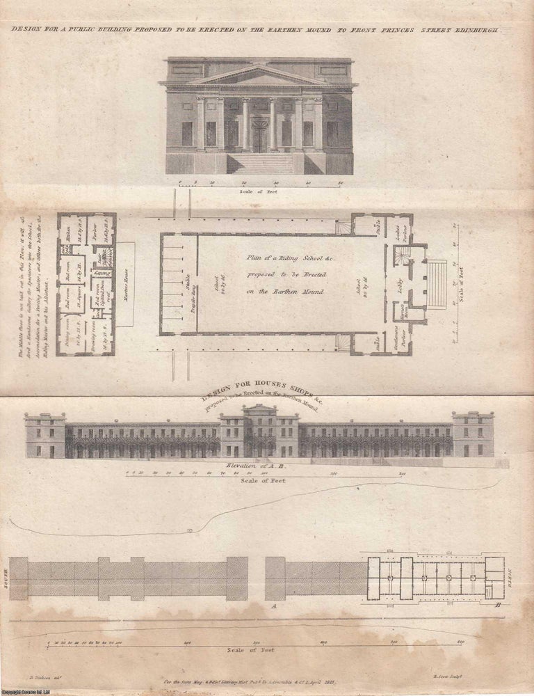 Item #362914 Design for a Public Building to Front Princes Street, Edinburgh. An article printed...