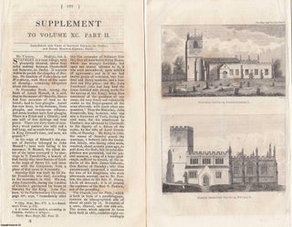 Item #363047 Stavely Church, Derbyshire. An original article from the Gentleman's Magazine, 1820....