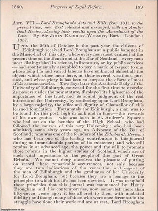 Shifting the Foundations: The Progress of Legal Reform. An article printed in 1860, written by. SHIFTING THE FOUNDATIONS: LEGAL REFORM.