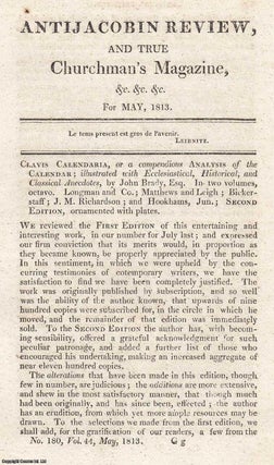 Item #363240 Clavis Calendaria, or a compendious Analysis of the Calander, by John Bady. An...