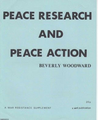 Item #363347 Peace Research and Peace Action. War Resisters' International. Published by War...
