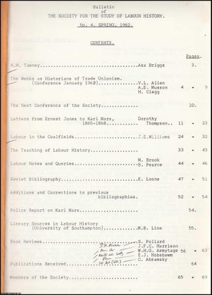 Item #363377 No 4. Bulletin of the Society for the Study of Labour History. Contributors include...