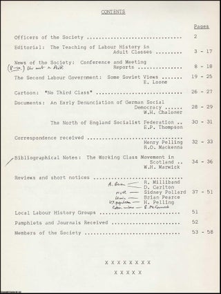 Item #363379 No 6. Bulletin of the Society for the Study of Labour History. Contributors include...