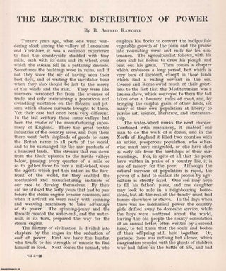 Item #363444 The Electric Distribution of Power. An original article from Engineering, 1901. B....
