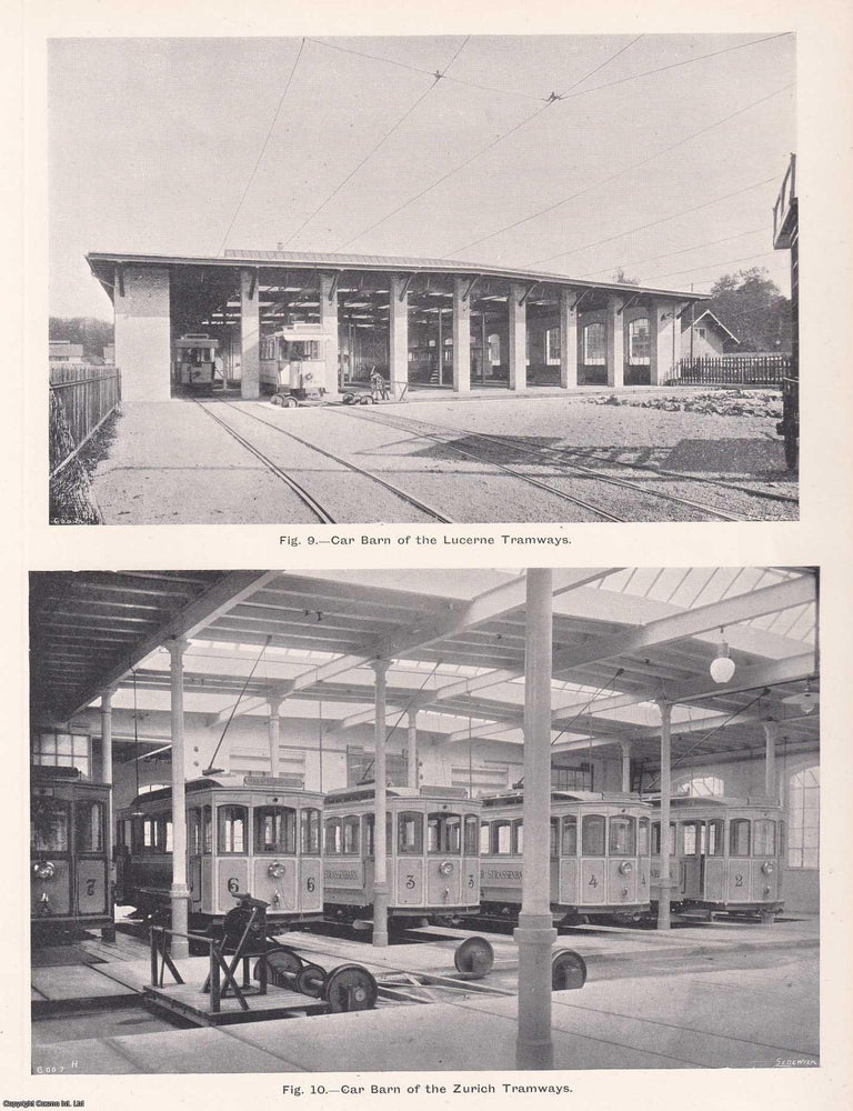 Item #363451 Electric Tramway Practice in Switzerland. An original article from Engineering,...
